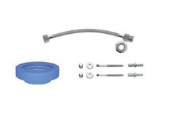 KIT DE INSTALAÇÃO PARA BACIA COM CAIXA COM FIXAÇÃO VERTICAL CROMADO
