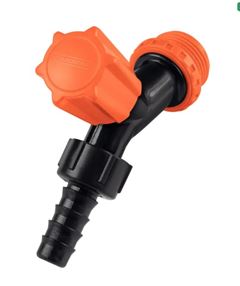 TORNEIRA PVC JARDIM PRETA COM BICO TRAMONTINA