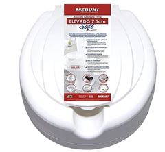 ASSENTO SANITARIO  SOFT ELEVADO  BRANCO 7,5CM MEBUKI