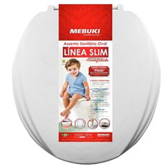 ASSENTO SLIM ALMOFADADO ELEVADO 13,5CM BRANCO