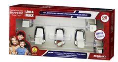 KIT BANHEIRO 6 PEÇAS MAX CROMADO