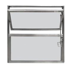 JANELA BASCULANTE 40X40 ALUMINIO VIDRO LISO 2 FOLHAS CLM