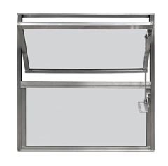 JANELA BASCULANTE 40X60 ALUMINIO VIDRO LISO 2 FOLHAS CLM