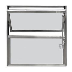 JANELA BASCULANTE 50X50 ALUMINIO VIDRO LISO 2 FOLHAS CLM