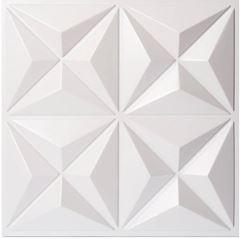 PAINEL 3D MINI ESTRELAR BRANCO FOSCO