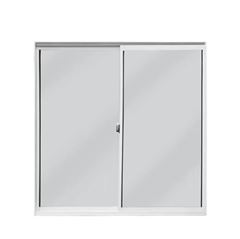 JANELA CORRER 80X80 SEM GRADE VIDRO LISO BRANCO CLM