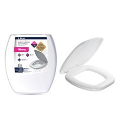 ASSENTO SANITARIO ALMOFADADO QUADRADO BRANCO ATLAS