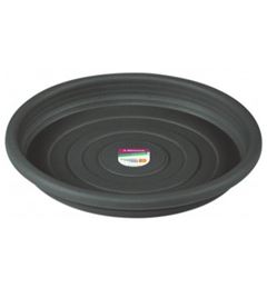 PRATO 36CM PARA VASO  REDONDO 45CM CINZA ATLAS
