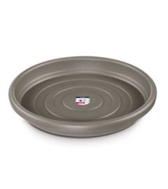 PRATO 13CM PARA VASO REDONDO 17CM CINZA ATLAS