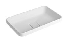 CUBA SOBREPOR RETAGULAR 50CM BRANCO DECA