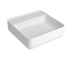 CUBA DE APOIO QUADRADA DECA 40CM BRANCO GELO
