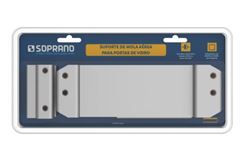 SUPORTE MOLA AEREA A530 PARA VIDRO PRATA BLISTER SOPRANO