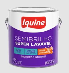 IQUINE SEMIBRILHO SUPER LAVAVEL 3,6L BRANCO NEVE