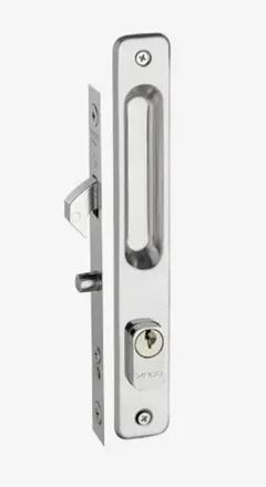 FECHADURA SERRALHEIRO PADO PORTA DE CORRER CONCHA 410 CROMADO