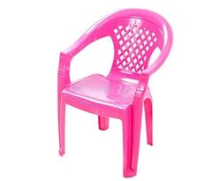 CADEIRA INFANTIL XADREZ ROSA FORTE PLÁSTICO