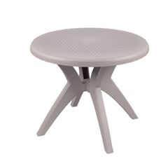 MESA POLIPROPILENO REDONDA DELUXE NUDE FORTE PLÁSTICO