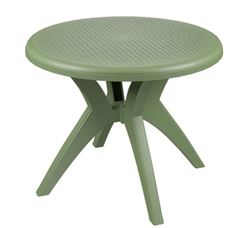 MESA POLIPROPILENO REDONDA DELUXE VERDE FORTE PLÁSTICO
