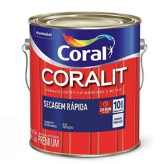 ESMALTE CORALIT SECAGEM RAPIDA 3LT VERMELHO