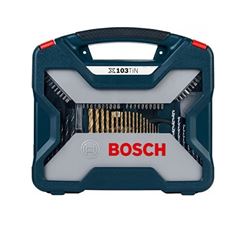 KIT DE ACESSORIOS 103 PEÇAS AZUL X-LINE BOSCH