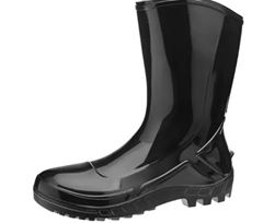 BOTA PVC CANO MEDIO PRETA SEM FORRO N.39 VULCAFLEX