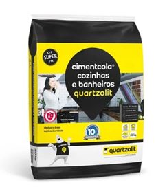 ARGAMASSA CIMENTCOLA COZINHA E BANHEIRO 20KG QUARTZOLIT