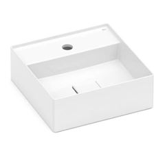 CUBA DE APOIO QUADRADA CELITE 35X35CM TERRA BRANCO