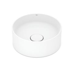 CUBA DE APOIO REDONDA CELITE 30CM TERRA ROCA BRANCO