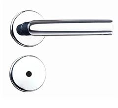 FECHADURA PARA BANHEIRO 1400 CAPRI ROSETA INOX POLIDO SILVANA