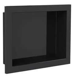 NINCHO PAREDE EMBUTIR 30X40CM PRETO VULCANO ARQUITECH