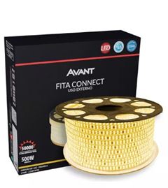 FITA DE LED 10W  CONNCET USO EXTERNO 2700K 120 LEDS  IP65- 50 METROS BRANCO QUENTE AVANT