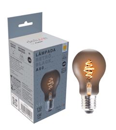 LAMPADA 5W LED RETRÔ PRETO 2200K A60 E27 AVANT