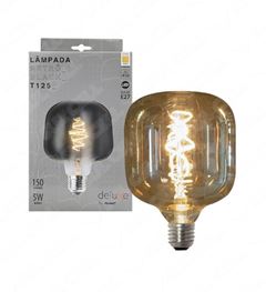 LAMPADA 5W LED RETRÔ PRETO 2200K T125 E27 AVANT