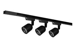 SPOT LED TRILHO 07W 6500K ELEGANCE PRETA C/3 AVANT