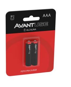 PILHA ALCALINA USE PALITO AAA COM 2 UNIDADES AVANT