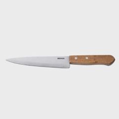 FACA PARA COZINHA INOX 6” PART MARROM BRINOX