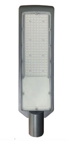 LUMINÁRIA PÚBLICA LED CINZA 150W BIVOLT 6500K LUZ BRANCA 18000LM DIFUSOR POLICARBONATO IP66 DETROIT AVANT