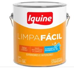 TINTA ACRÍLICA LIMPA FÁCIL STANDART  SEMI-BRILHO BRANCO GELO 3,6L - IQUINE.
