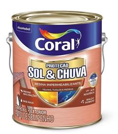 RESINA IMPERMEABILIZANTE PROTECAO SOL & CHUVA 3,6L CINZA SUAVE CORAL
