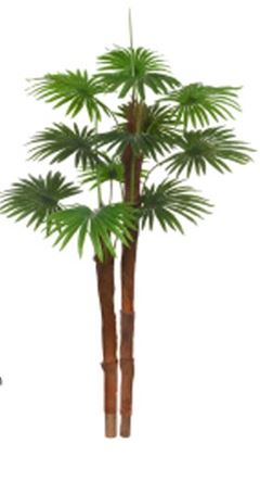 PLANTA ARTIFICIAL PALMEIRA LEQUE REAL TOQUE VERDE 1,5M FLORARTE