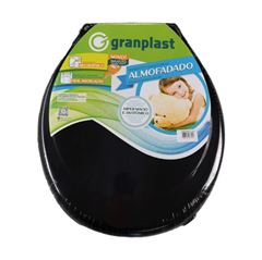 ASSENTO SANITARIO ALMOFADADO PRETO GRANPLAST