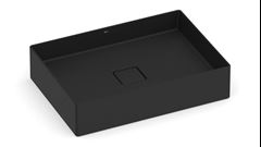 CUBA DE APOIO RETANGULAR 51X36CM TERRA MATTE BLACK ROCA