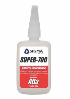ADESIVO INSTANTANEO SUPER-700 20G VISCOSIDADE ALTA SIGMA