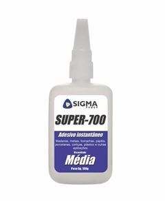 ADESIVO INSTANEO SUPER-700 100G VISCOSIDADE MEDIA SIGMA