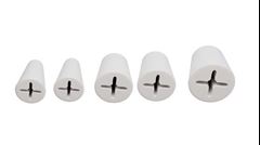 TAPA FURO PARAFUSO PVC C/5PC BRANCO ESTRELA