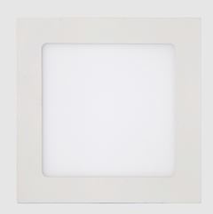 PLAFON LED ALUMINIO SOBREPOR QUADRADO 24W 6500K BRANCA ECONOMAX KIAN