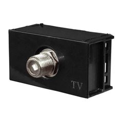 MÓDULO TOMADA ANTENA TV PRETO LEV/SLIM ILUMI