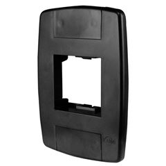 PLACA 4X2 1 MÓDULO LARGO PRETA LEV ILUMI