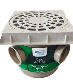 CAIXA DE AREIA COM GRELHA 300MM AMANCO