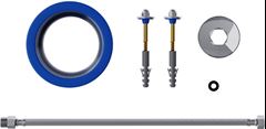 KIT ANEL DE VEDAÇÃO + FIXAÇÃO EM LATÃO FLEXÍVEL COM 6 PEÇAS BLUKIT