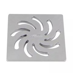 GRELHA QUADRADA 100MM VORTICE CROMADA AMANCO